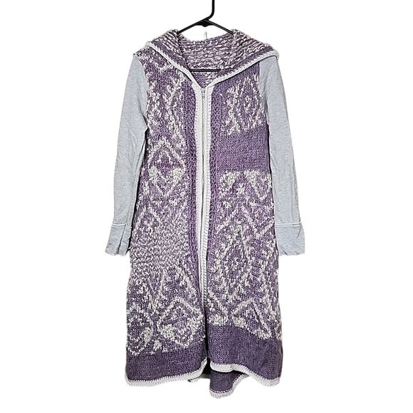 Free People White Moon Hooded Cardigan Sweater - Picture 2 of 10